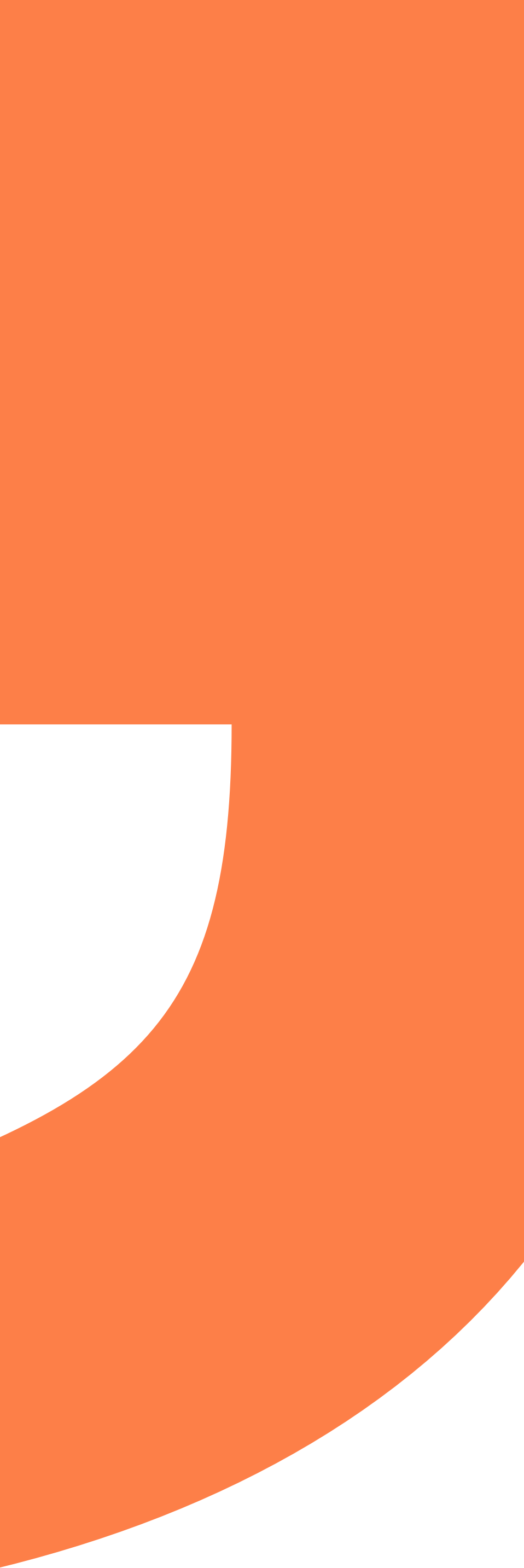 Orange D shape background